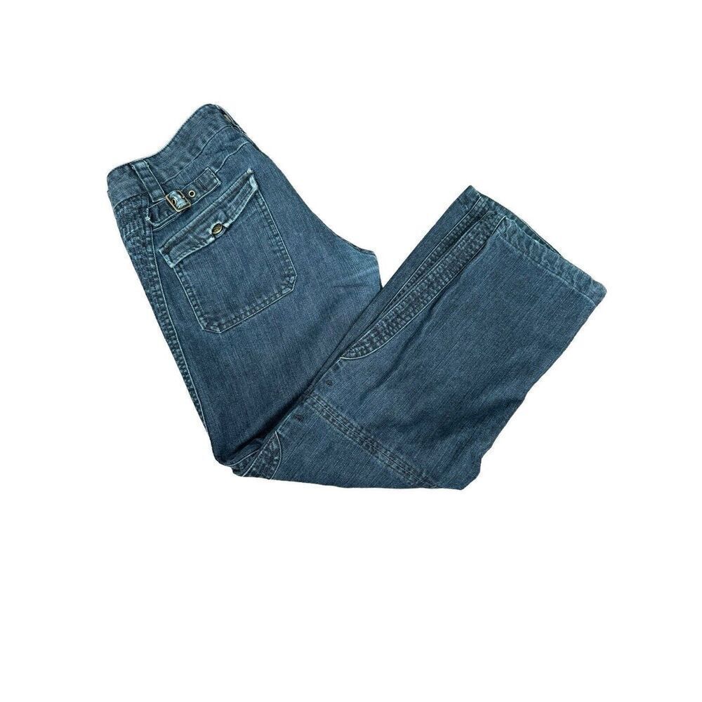 Diesel Women's/ Mens Cargo Size 33 Straight Leg Dark Wash zip Fly Blue Jeans